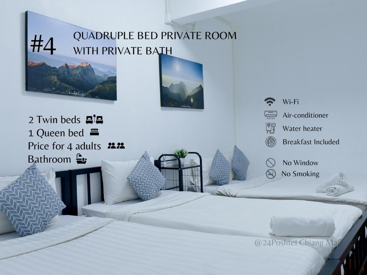 24 Poshtel Chiangmai Hostel Csiangmaj Kültér fotó